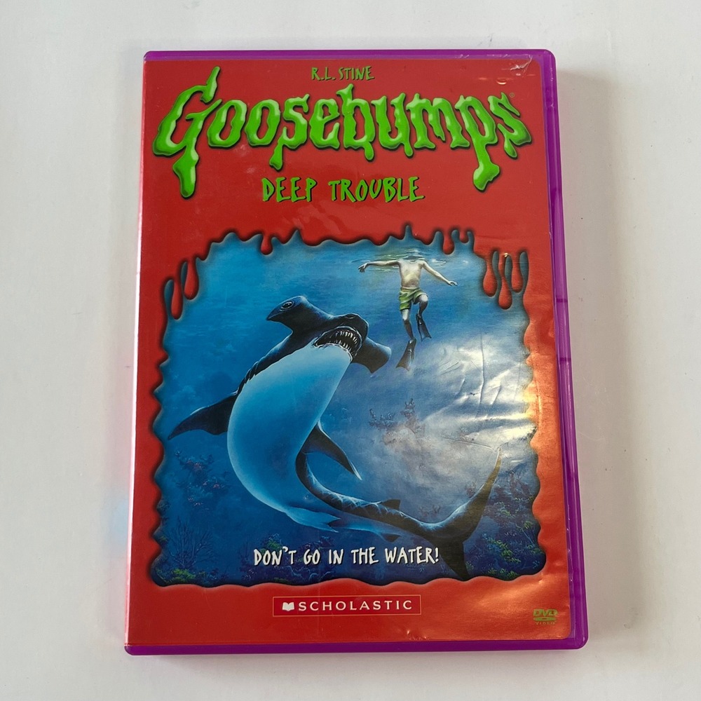 Goosebumps Deep Trouble DVD R.L. Stine Scholastic Purple Case‎ 1998 TV Episode